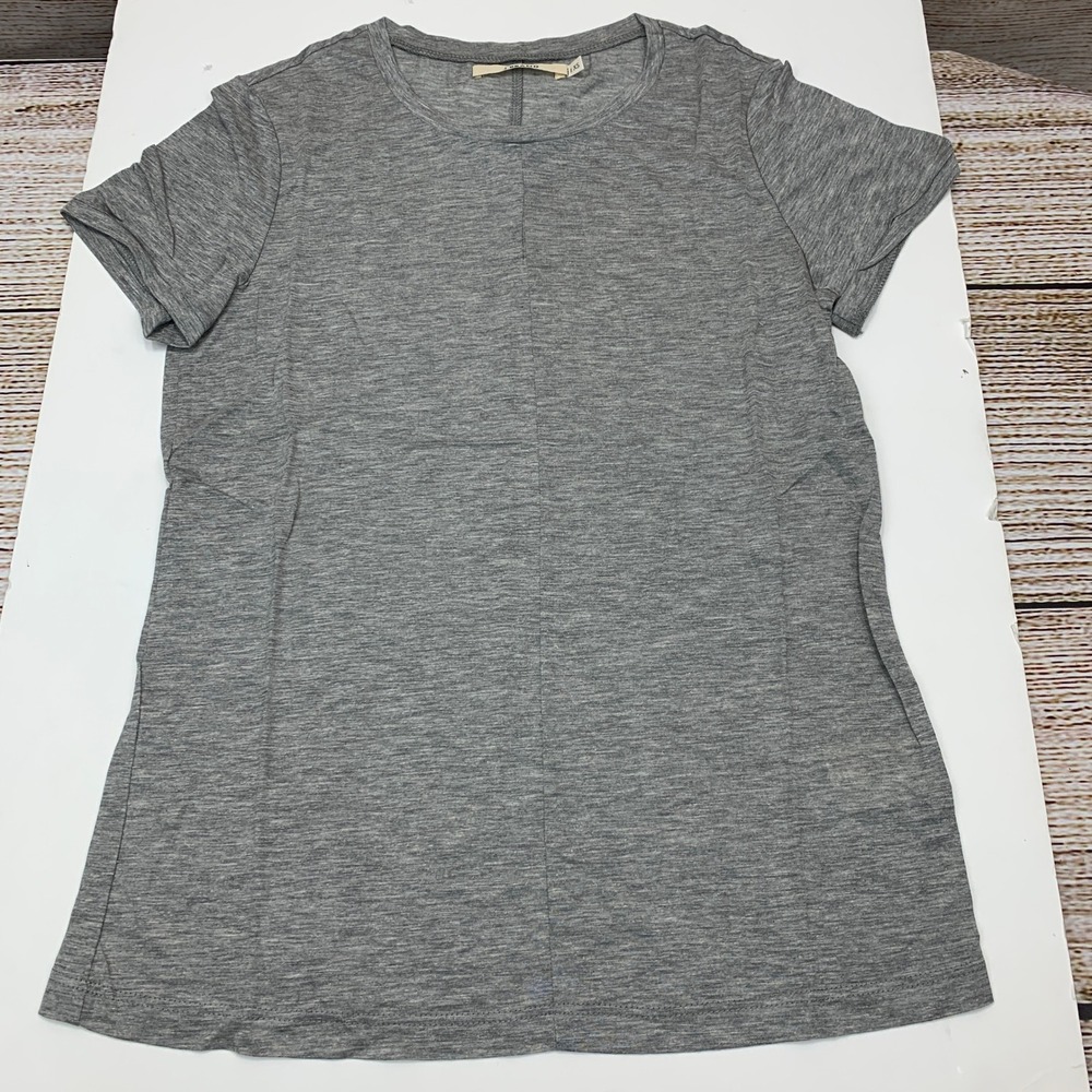 J Brand Women‎ XS Gray Knit Tunic Top Short Sleeve Made in USA